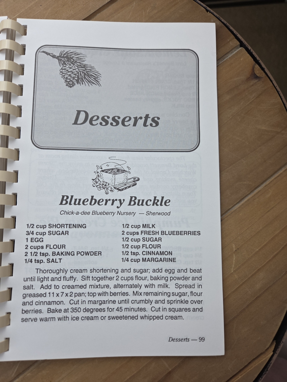 Oregon Cook Book - Blue Scenic Cover - Picture 10 of 10